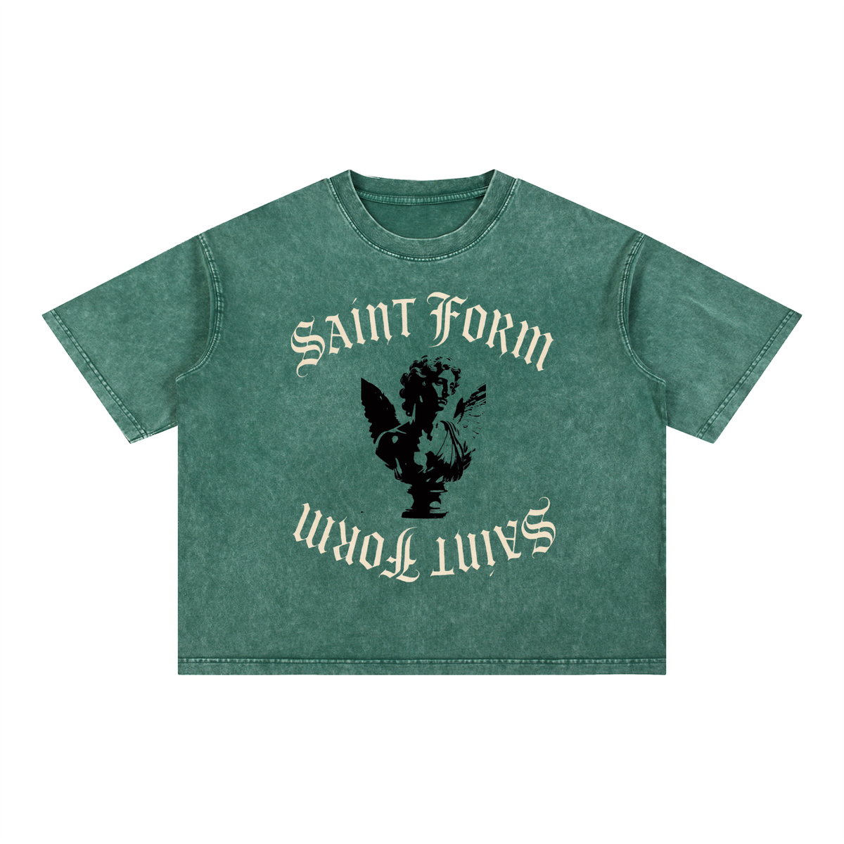 Mineral Wash Boxy Cotton T-Shirt