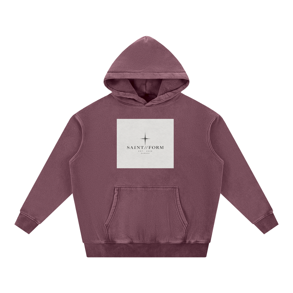 Snow Wash Fleece Oversize Hoodie