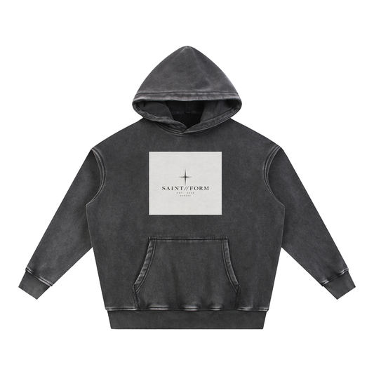 Snow Wash Fleece Oversize Hoodie